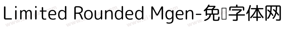 Limited Rounded Mgen字体转换